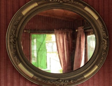 Miroir baroque décoratif rond